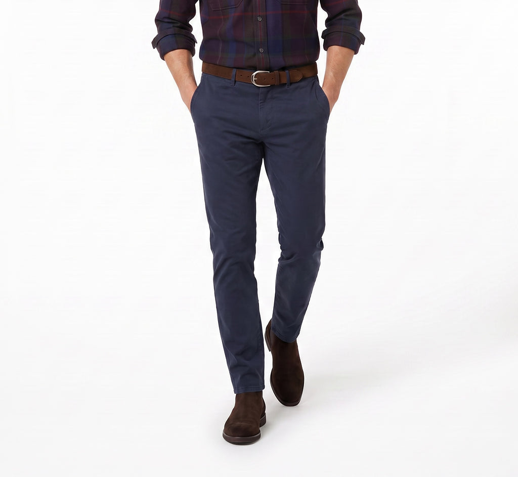Modern Chino Pant - Lyocell Cotton Spandex - American Navy