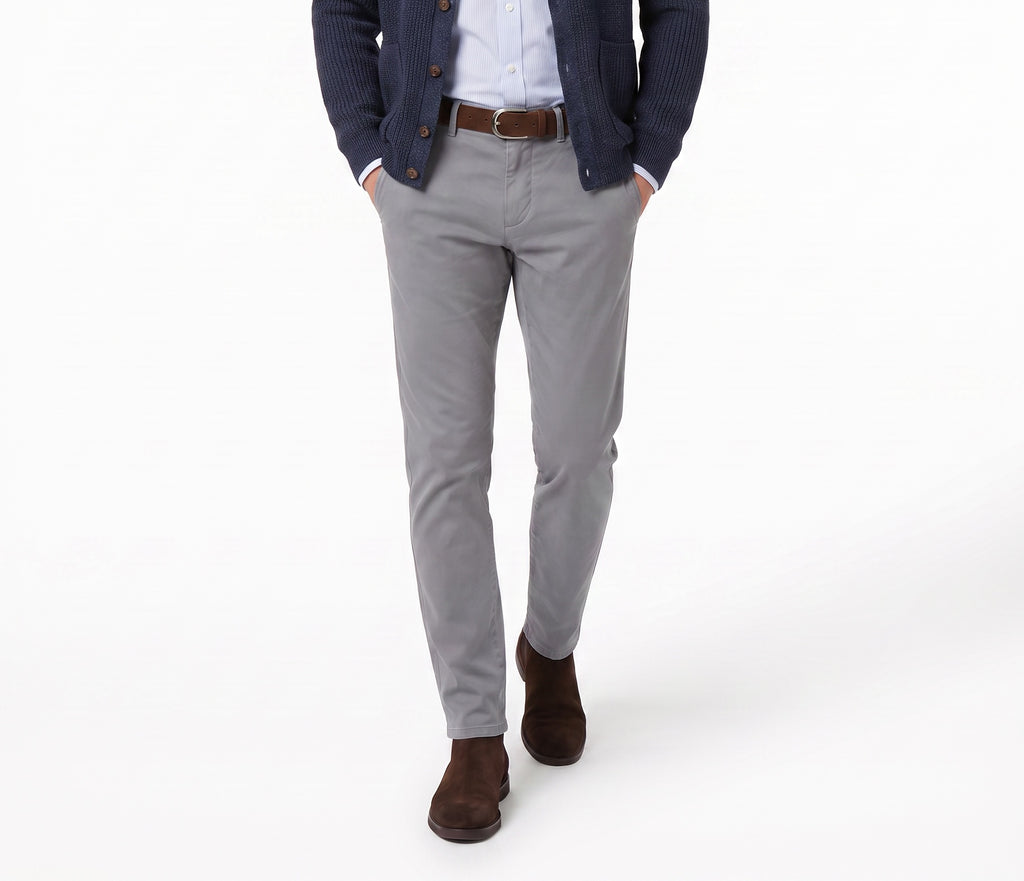 Modern Chino - Pant Lyocell Cotton Spandex - Grey Sky