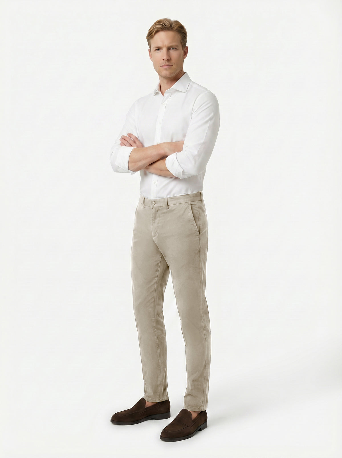 Modern Chino Pant Lyocell Cotton Spandex - Khaki