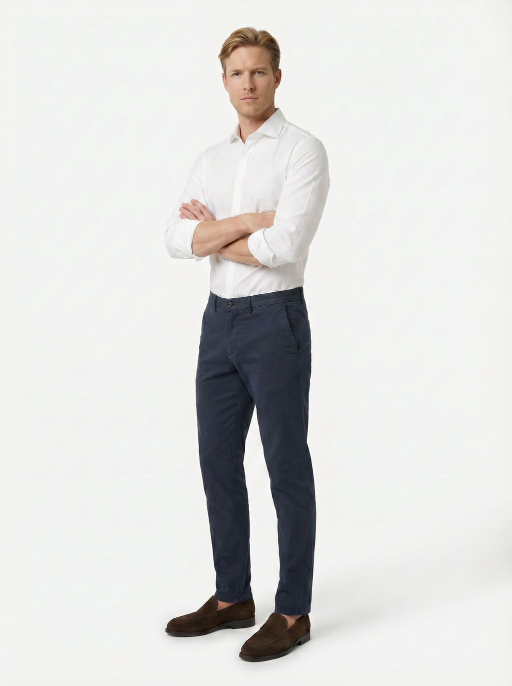 Modern Chino Pant - Lyocell Cotton Spandex - American Navy