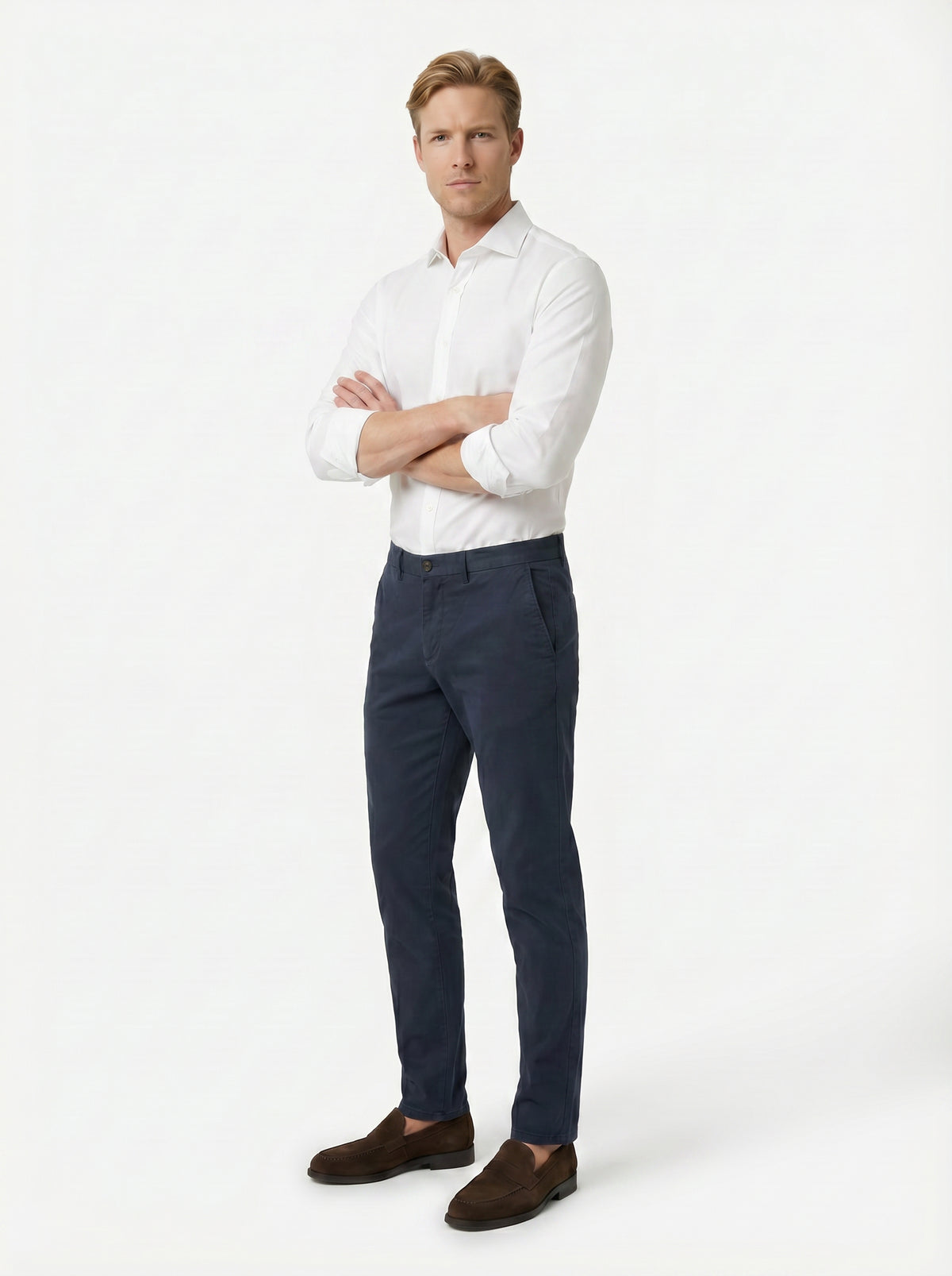 Modern Chino Pant - Lyocell Cotton Spandex - American Navy