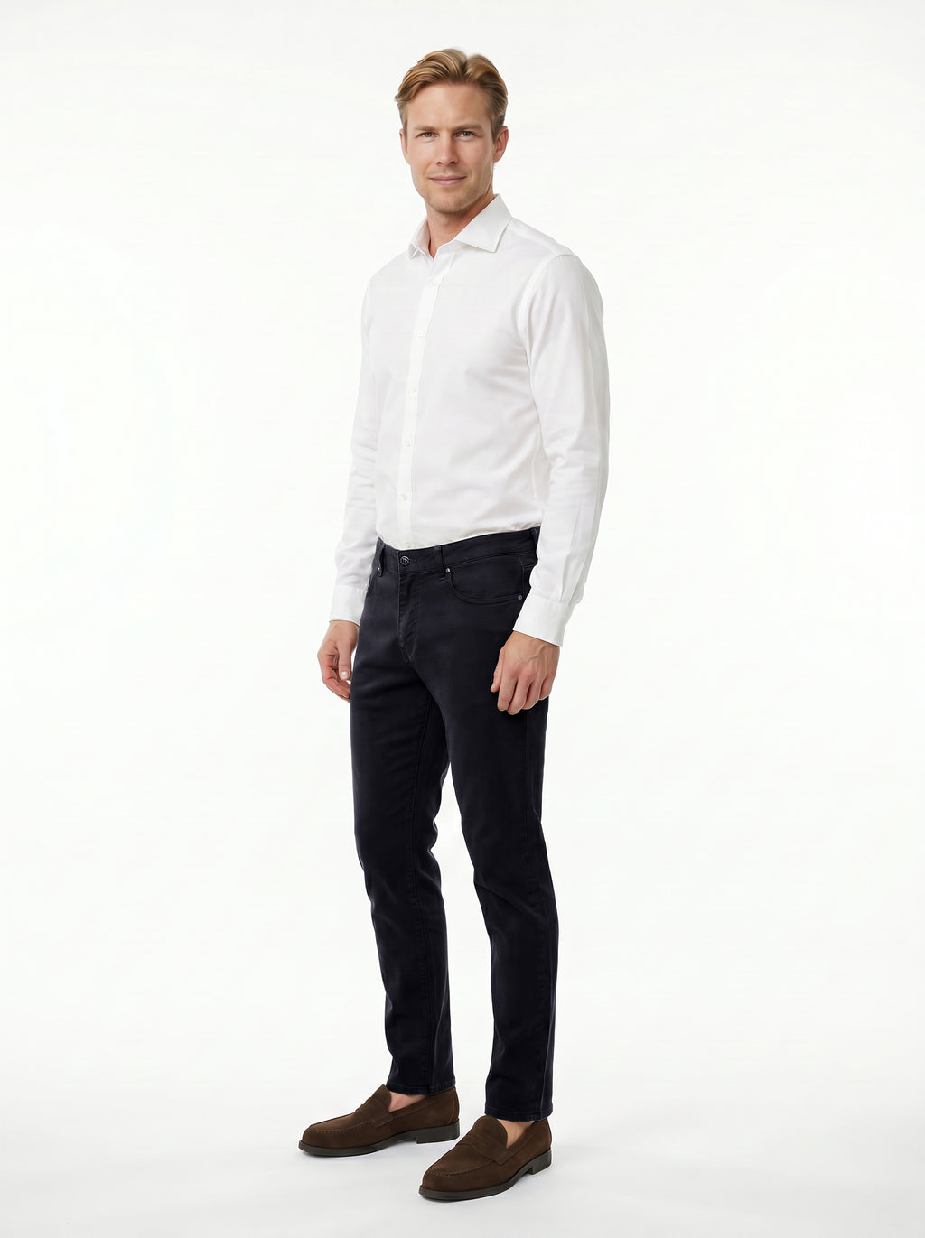 Tomasso 5 Pocket Lyocell Cotton Spandex - American Navy
