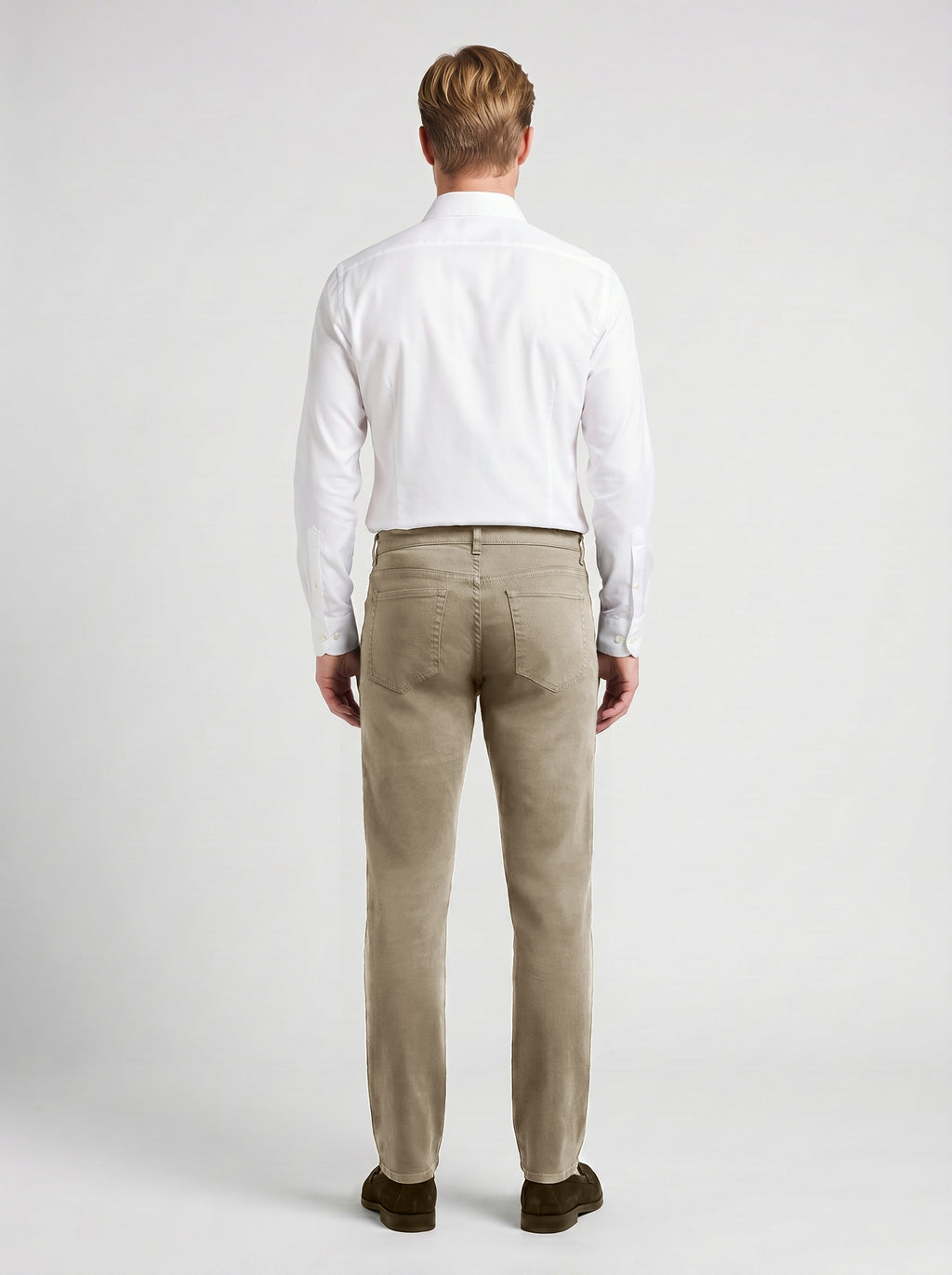 Tomasso 5 Pocket Lyocell Cotton Spandex-khaki