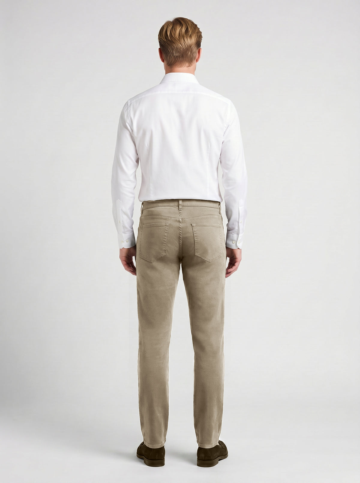 Tomasso 5 Pocket Lyocell Cotton Spandex-khaki