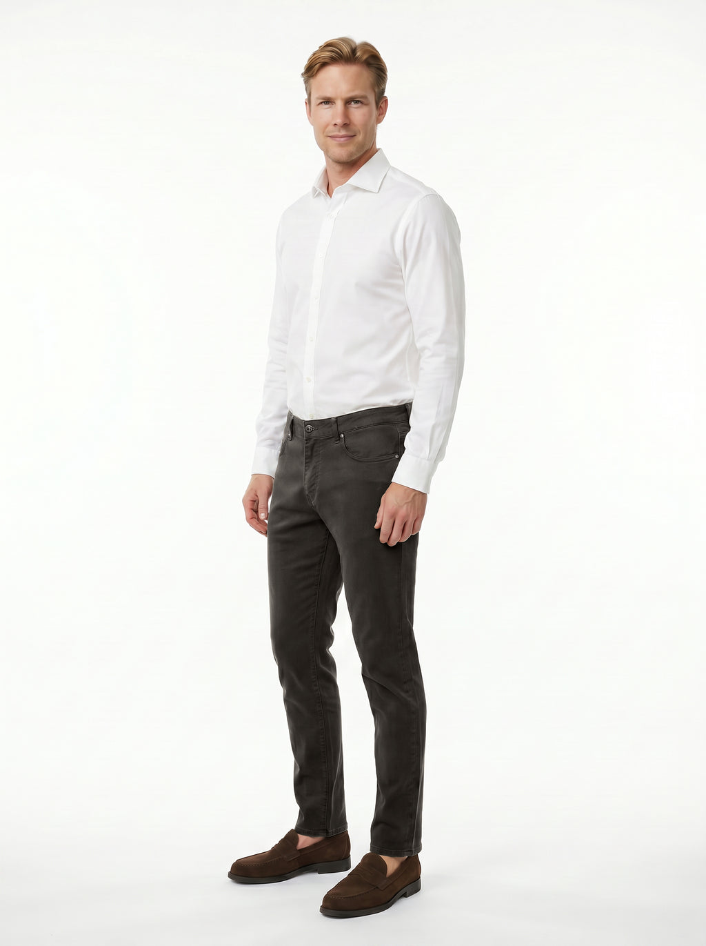 Tomasso 5 Pocket Lyocell Cotton Spandex - Army