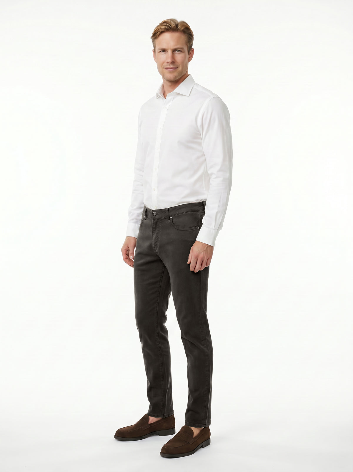 Tomasso 5 Pocket Lyocell Cotton Spandex - Army