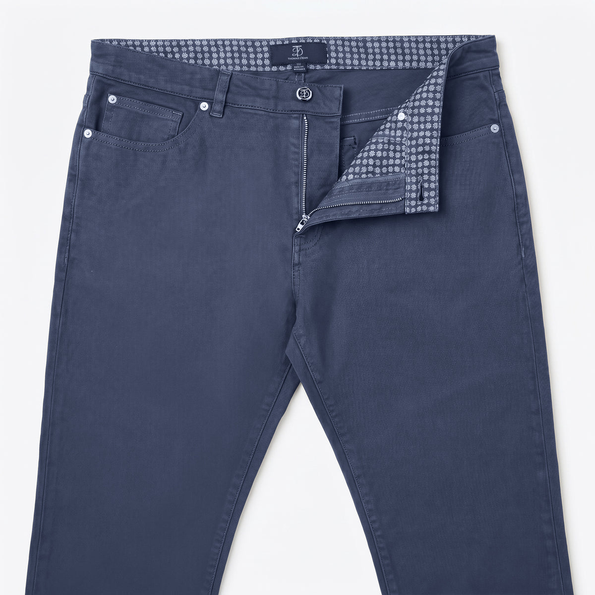 Tomasso 5 Pocket Pant Cotton Spandex - Blue Dust