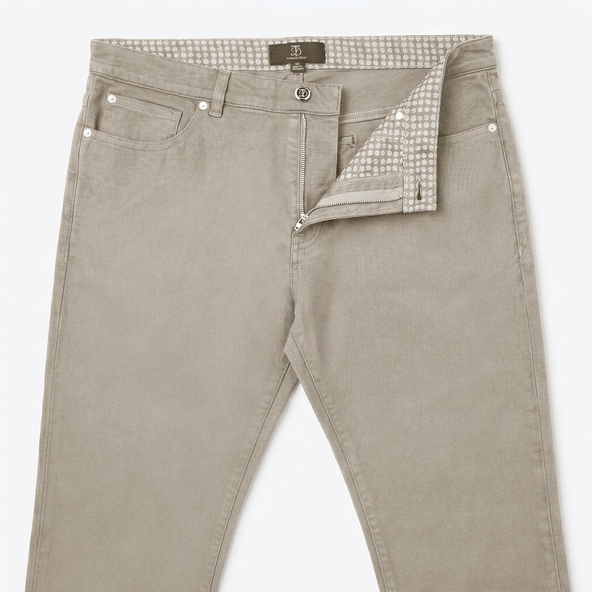 Tomasso 5 Pocket Lyocell Cotton Spandex-khaki