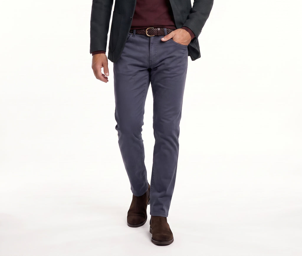 Tomasso 5 Pocket Pant Cotton Spandex - Dk Blue