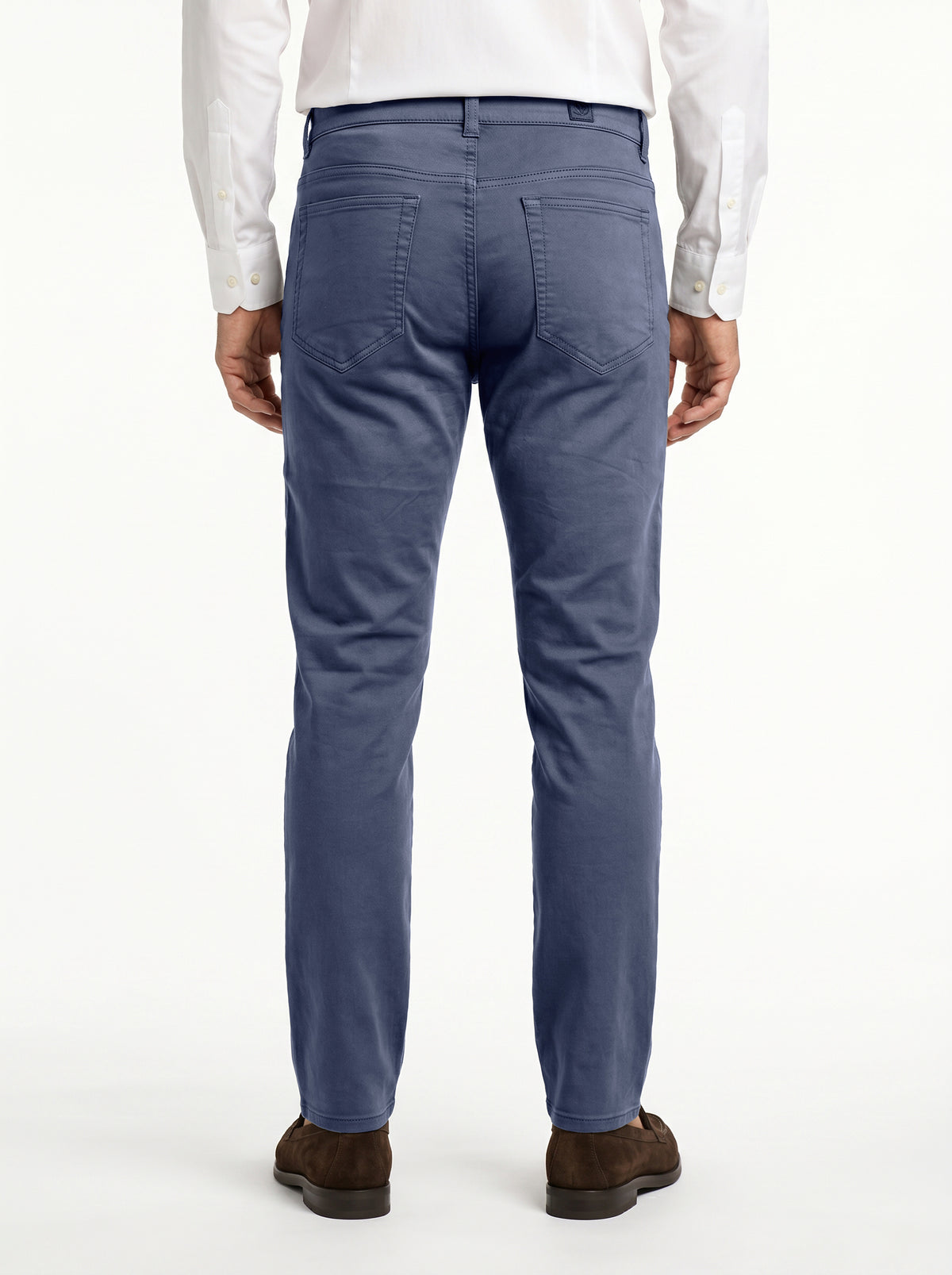 Tomasso 5 Pocket Pant Cotton Spandex - Blue Dust