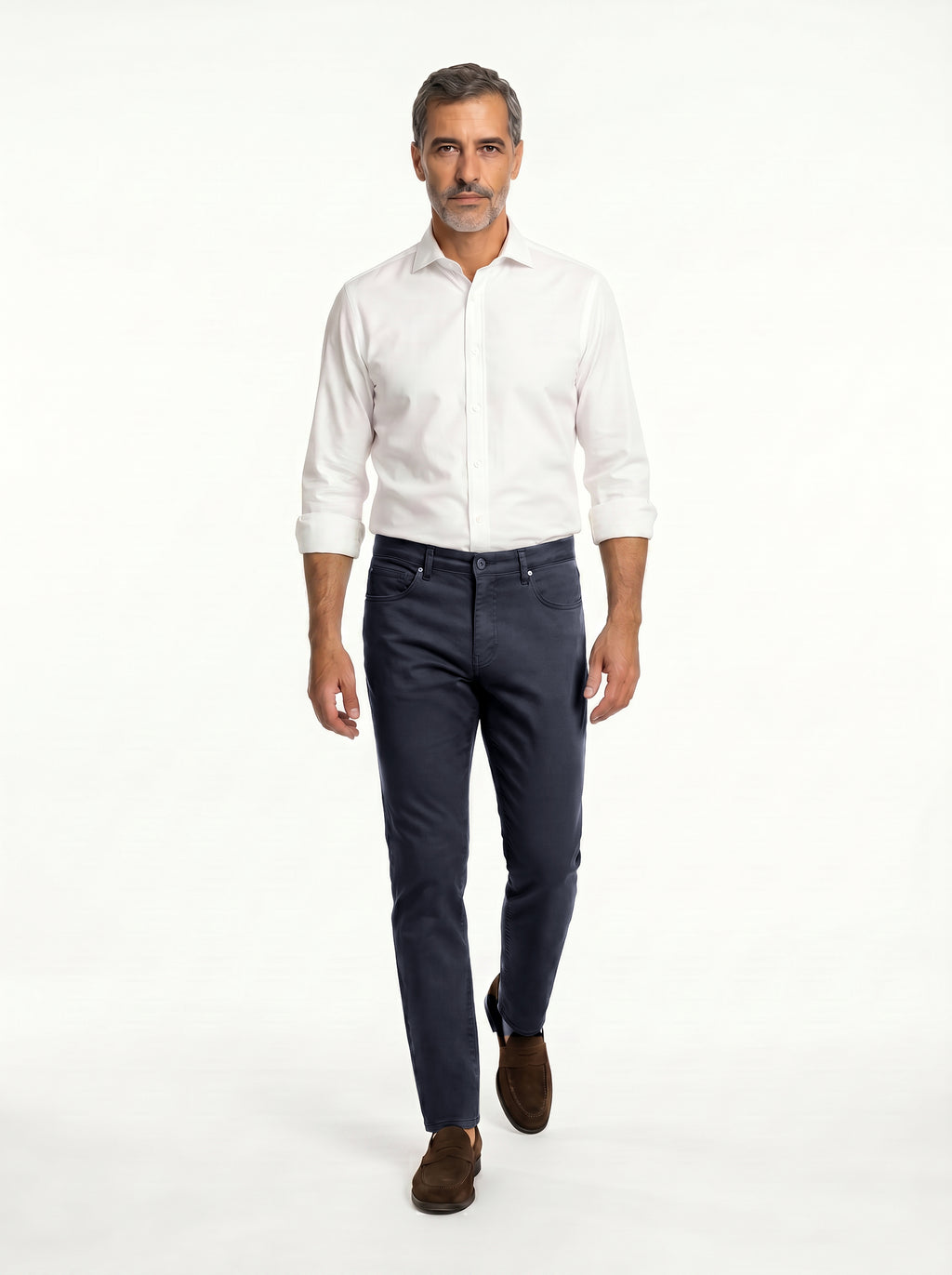 Tomasso 5 Pocket Pant Cotton Spandex - Dk Blue